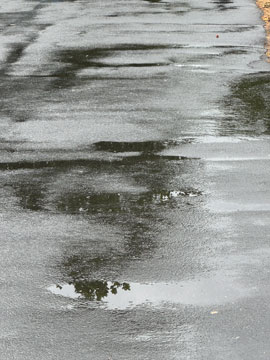 footpath puddles