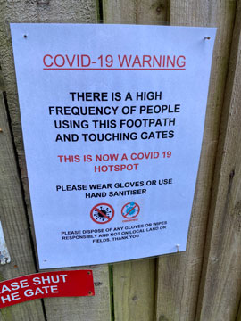 covid warning