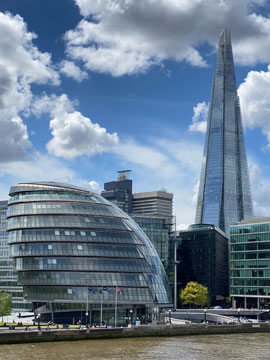city hall and shard