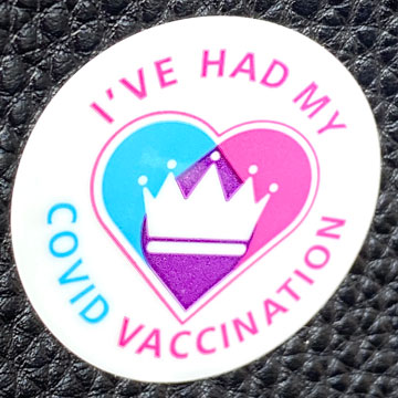 covid sticker