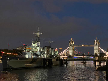 HMS Belfast and Tower Bridge